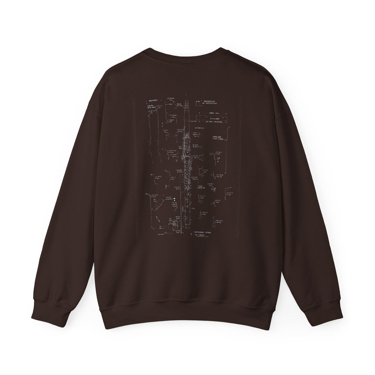 Bandhead Blueprint Clarinet Edition Heavyweight Crewneck