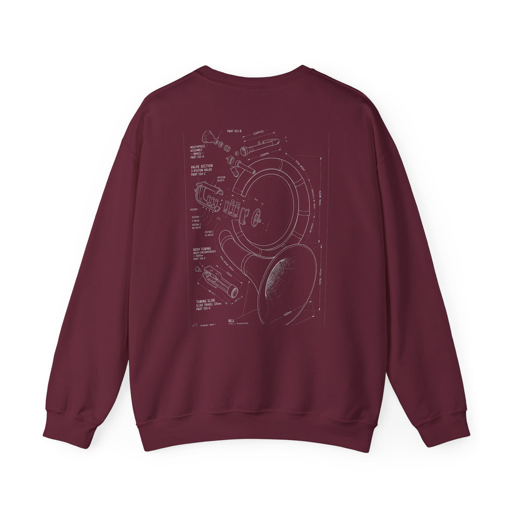 Bandhead Blueprint Sousaphone Edition Heavyweight Crewneck