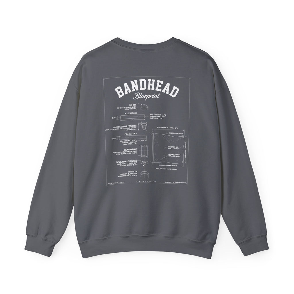 Bandhead Blueprint Color Guard Edition Heavyweight Crewneck