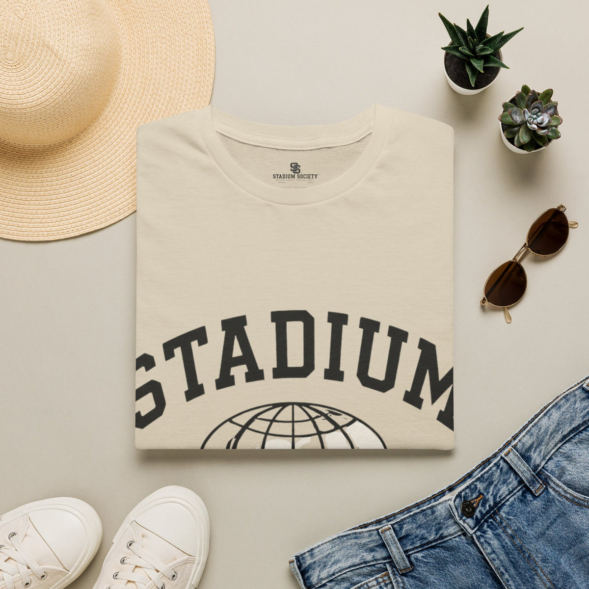 Stadium Society Collegiate Logo Tee — Courtside