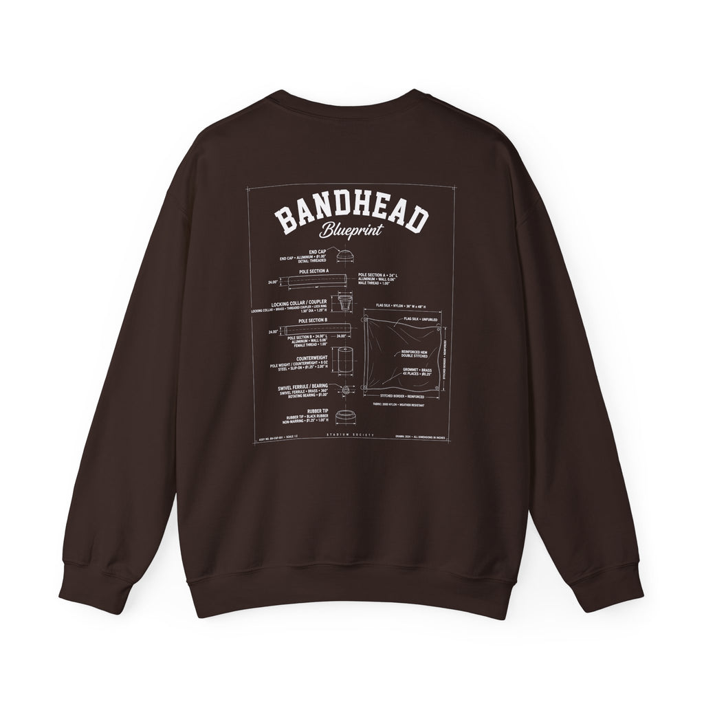 Bandhead Blueprint Color Guard Edition Heavyweight Crewneck