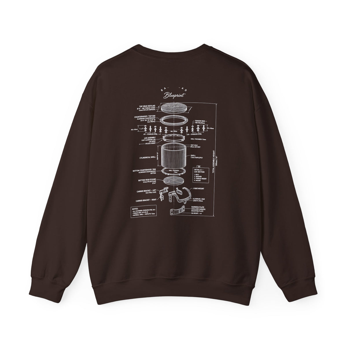 Bandhead Blueprint Tenor Edition Heavyweight Crewneck
