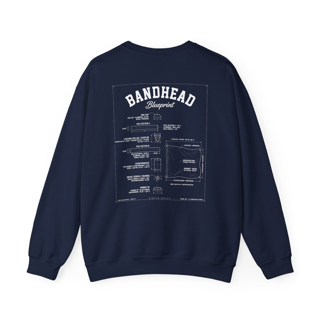 Bandhead Blueprint Color Guard Edition Heavyweight Crewneck