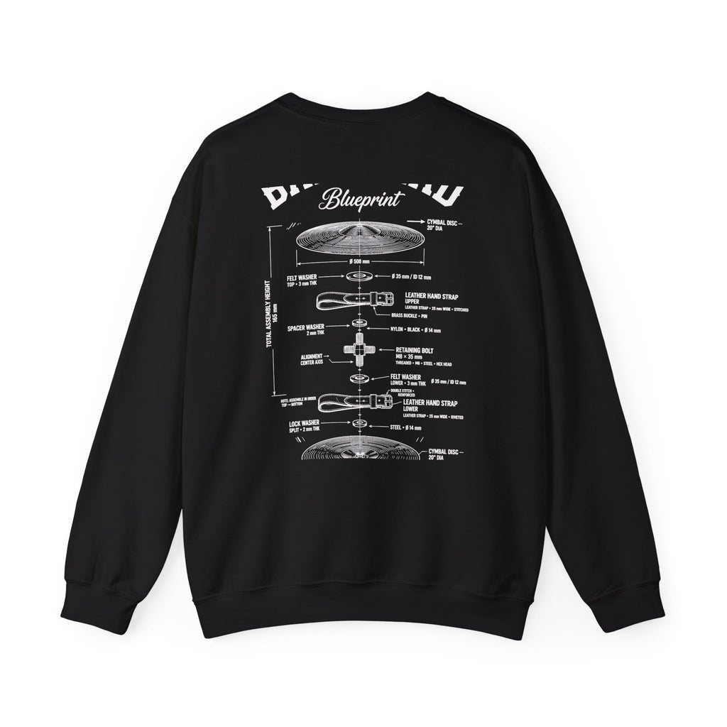 Bandhead Blueprint Cymbals Edition Heavyweight Crewneck