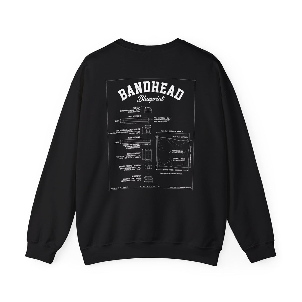 Bandhead Blueprint Color Guard Edition Heavyweight Crewneck