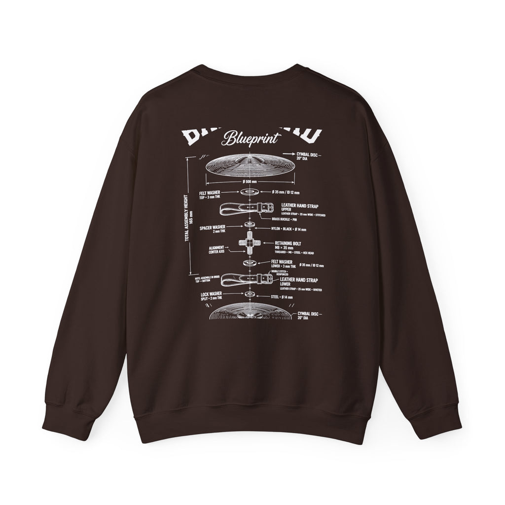 Bandhead Blueprint Cymbals Edition Heavyweight Crewneck