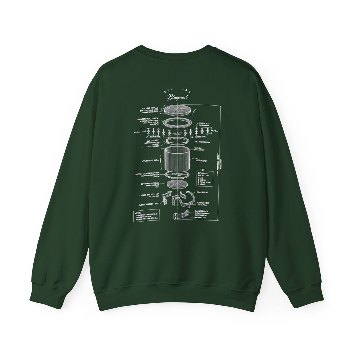 Bandhead Blueprint Tenor Edition Heavyweight Crewneck