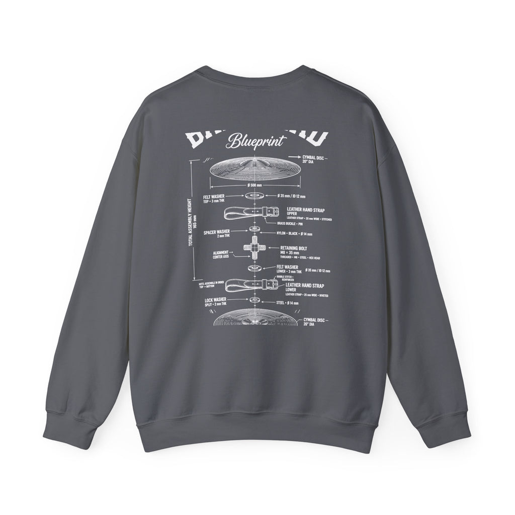 Bandhead Blueprint Cymbals Edition Heavyweight Crewneck