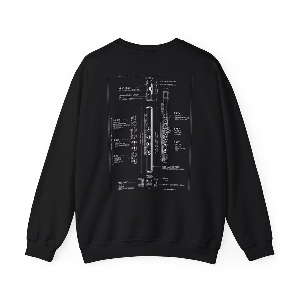 Bandhead Blueprint Flute Edition Heavyweight Crewneck