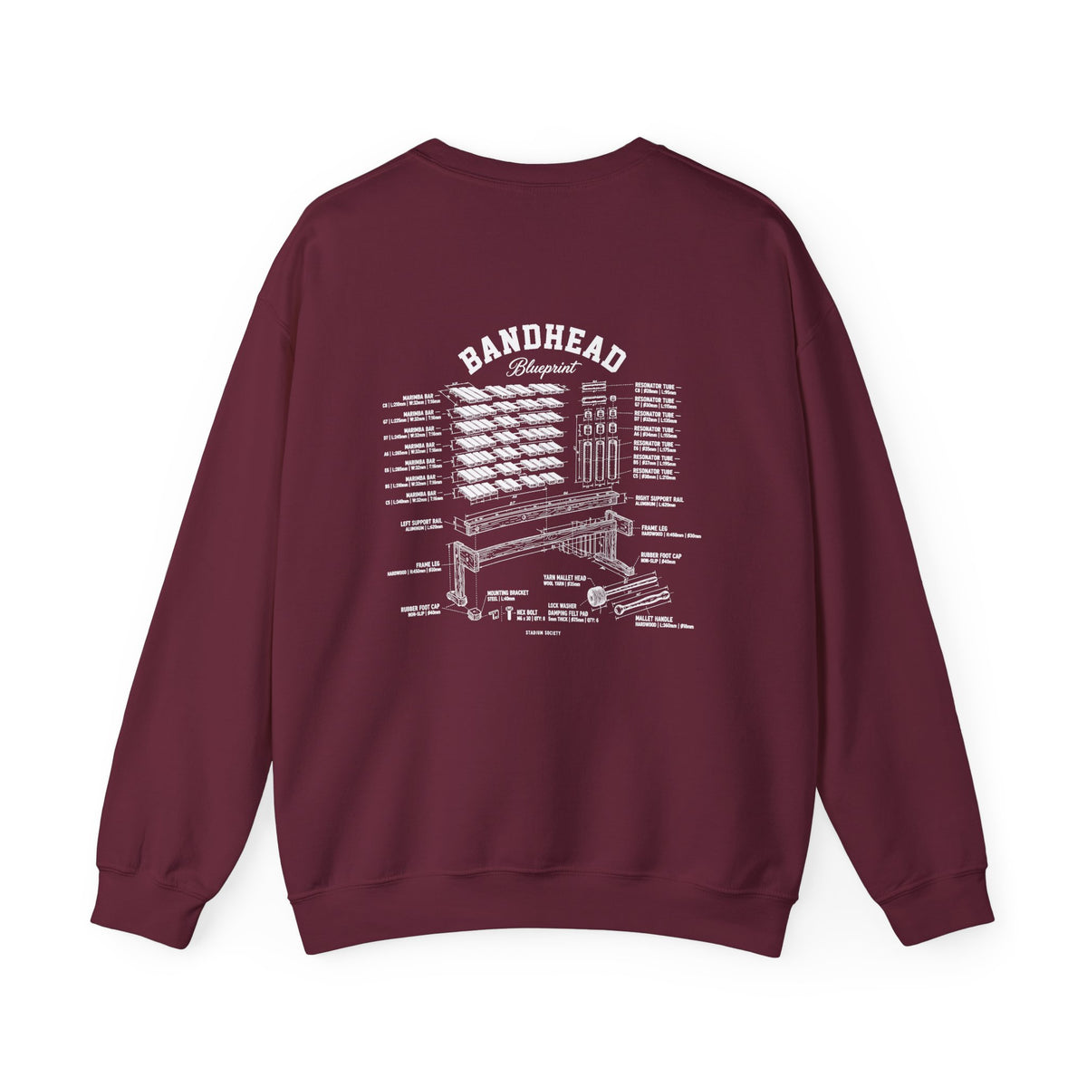 Bandhead Blueprint Pit Edition Heavyweight Crewneck