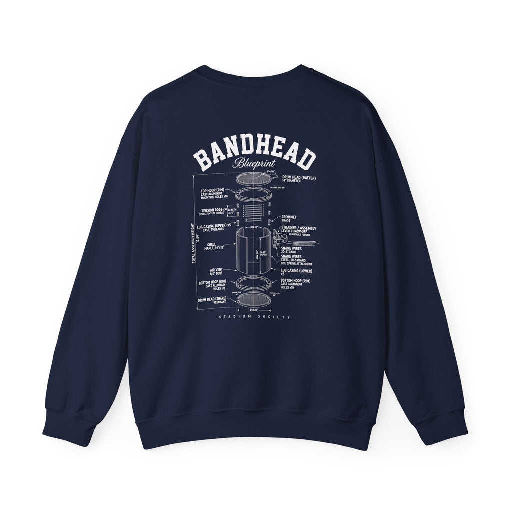 Bandhead Blueprint Snare Edition Heavyweight Crewneck