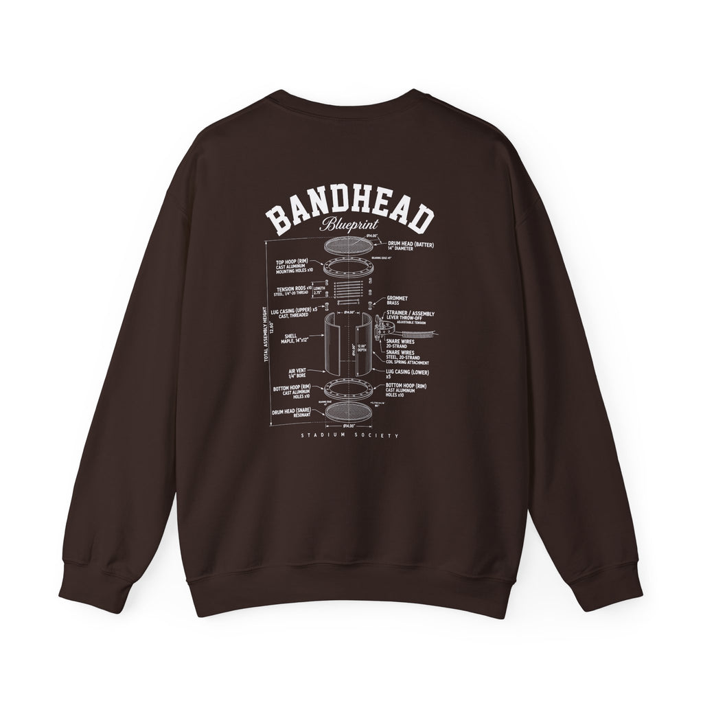 Bandhead Blueprint Snare Edition Heavyweight Crewneck