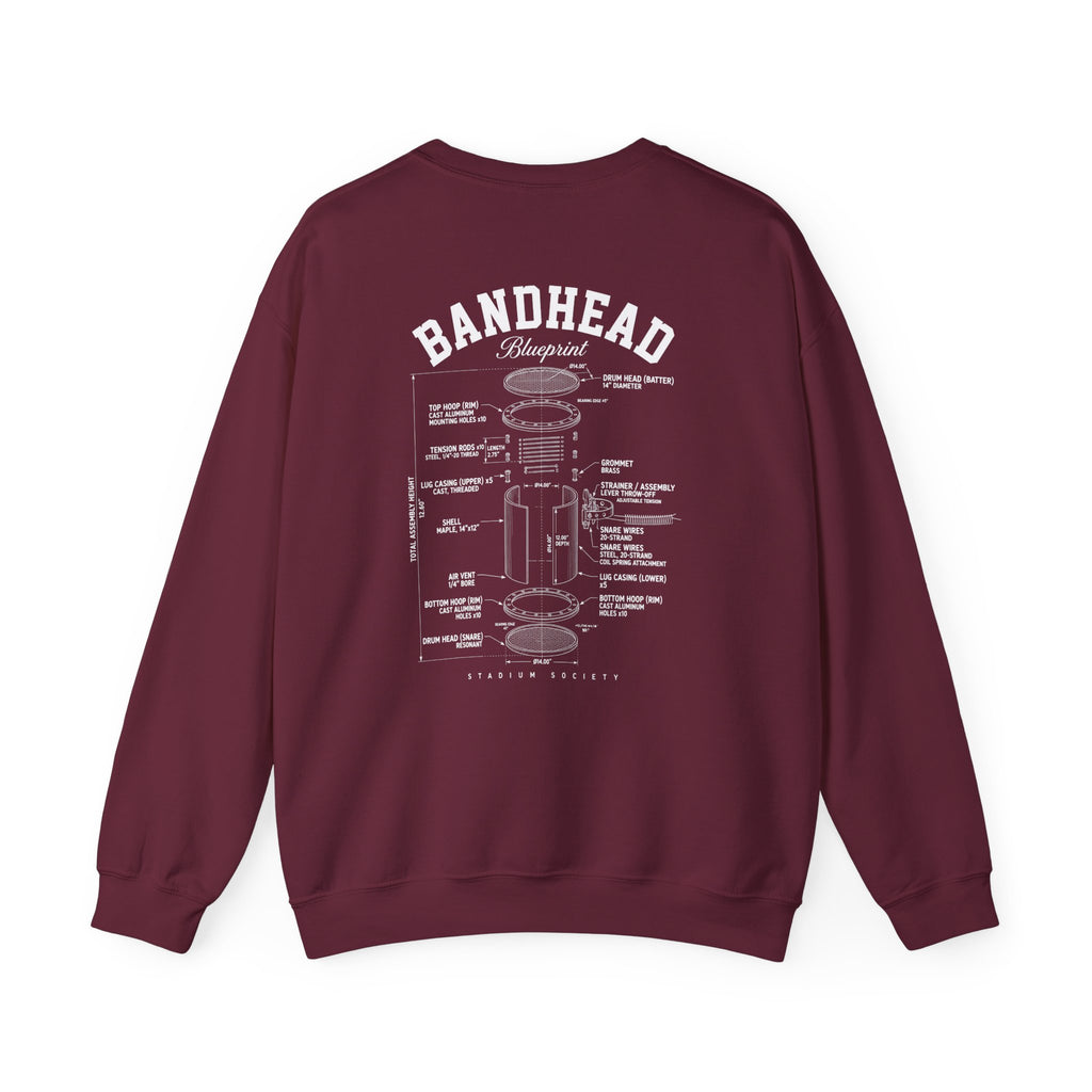 Bandhead Blueprint Snare Edition Heavyweight Crewneck