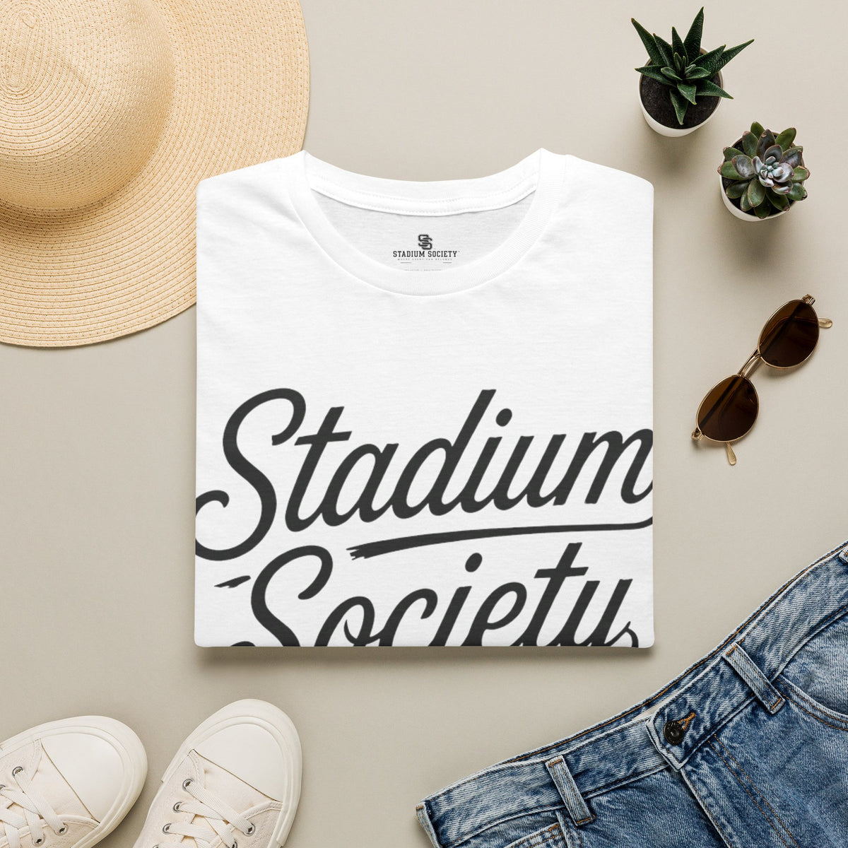 Stadium Society Collegiate Logo Tee — Campus — front view