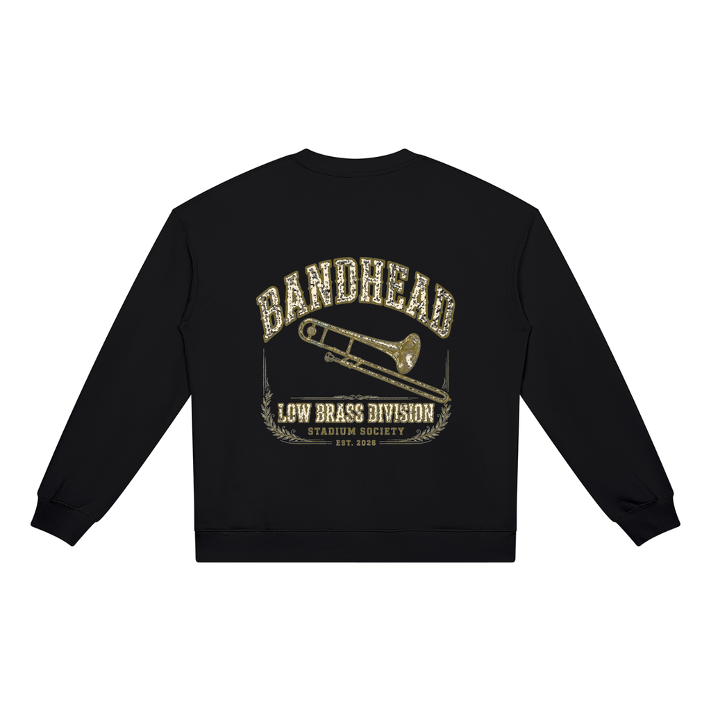 Bandhead Low Brass Division Heavyweight Crewneck — back