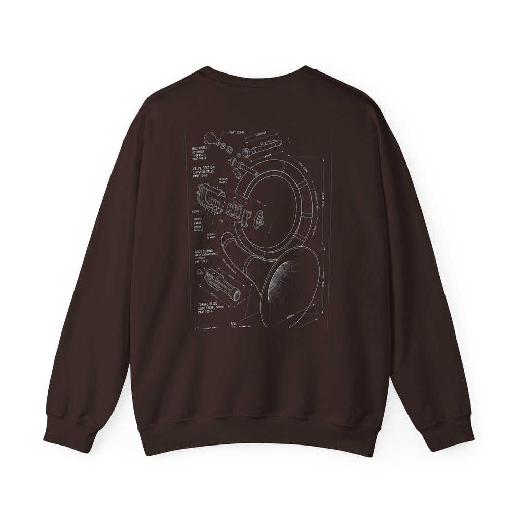 Bandhead Blueprint Sousaphone Edition Heavyweight Crewneck