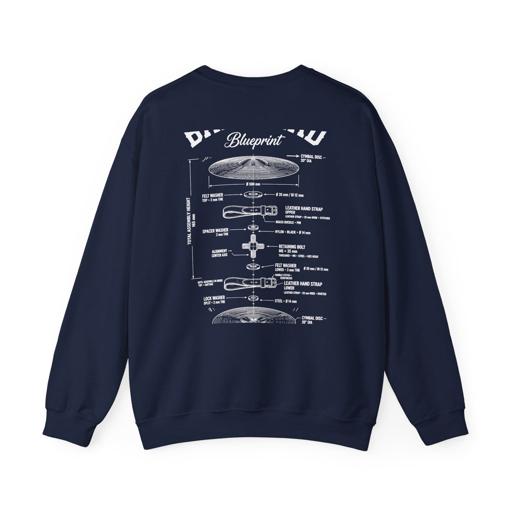 Bandhead Blueprint Cymbals Edition Heavyweight Crewneck