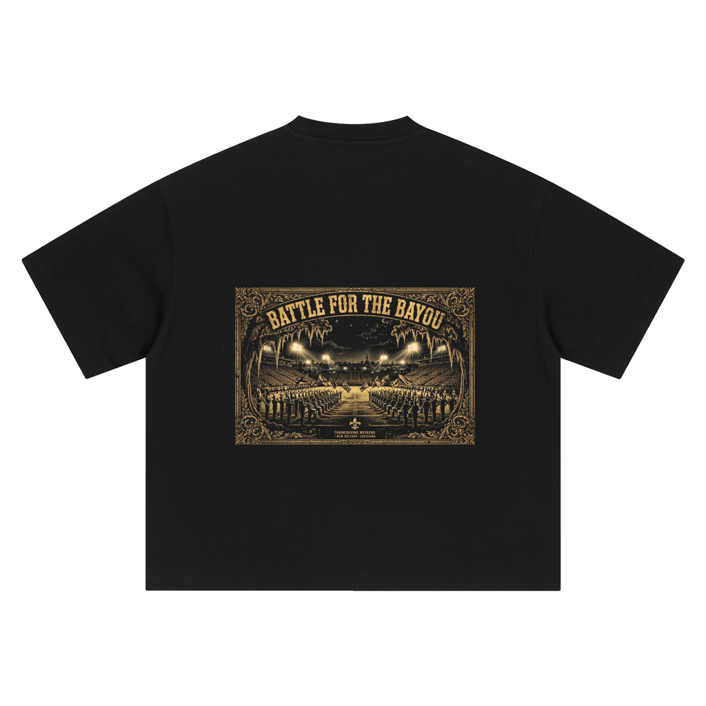 5th Quarter: Battle for the Bayou Heavyweight Tee — back