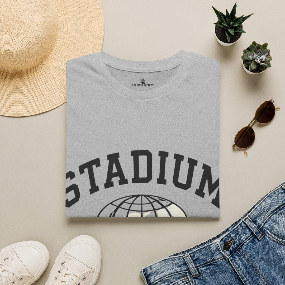 Stadium Society Collegiate Logo Tee — Courtside