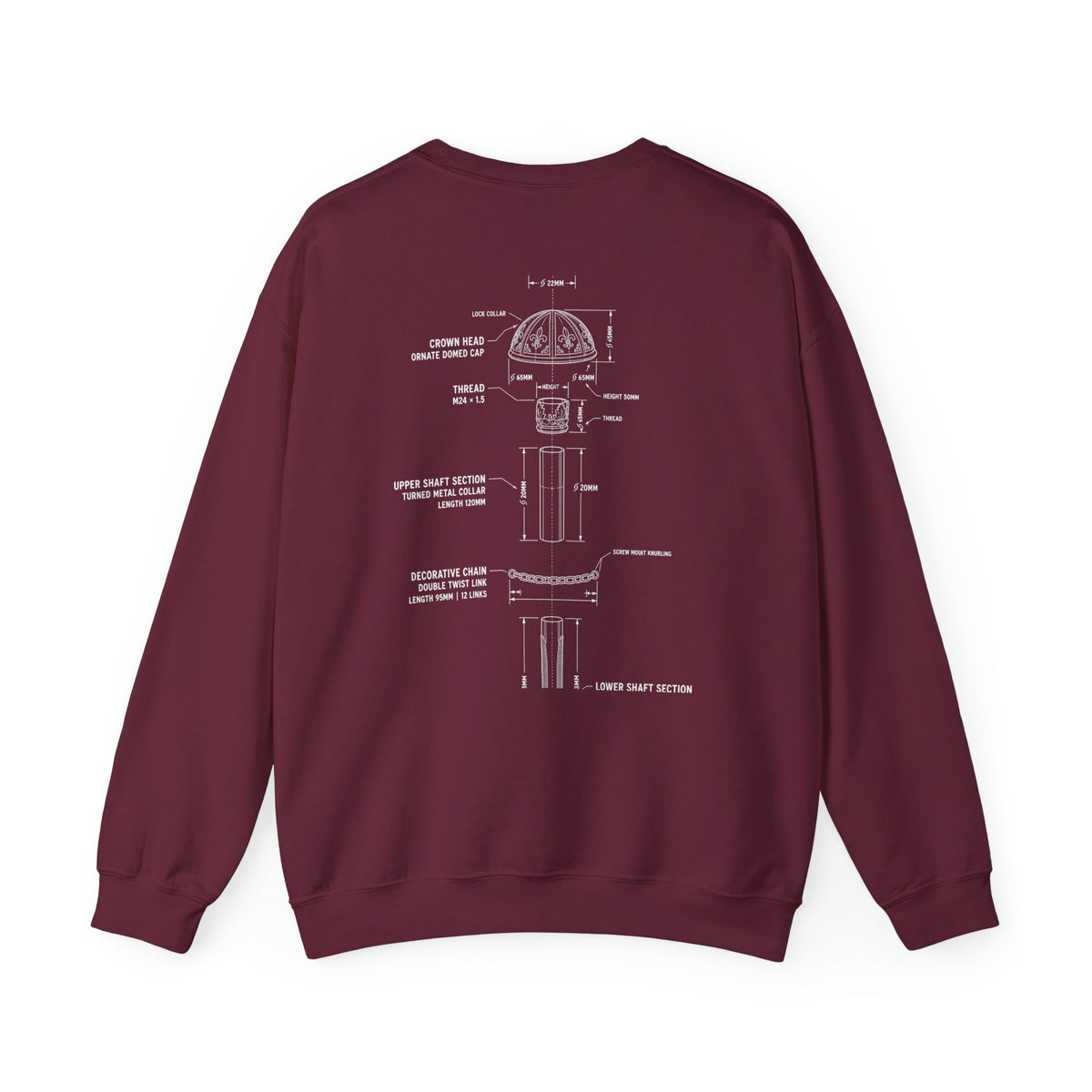 Bandhead Blueprint Drum Major Edition Heavyweight Crewneck