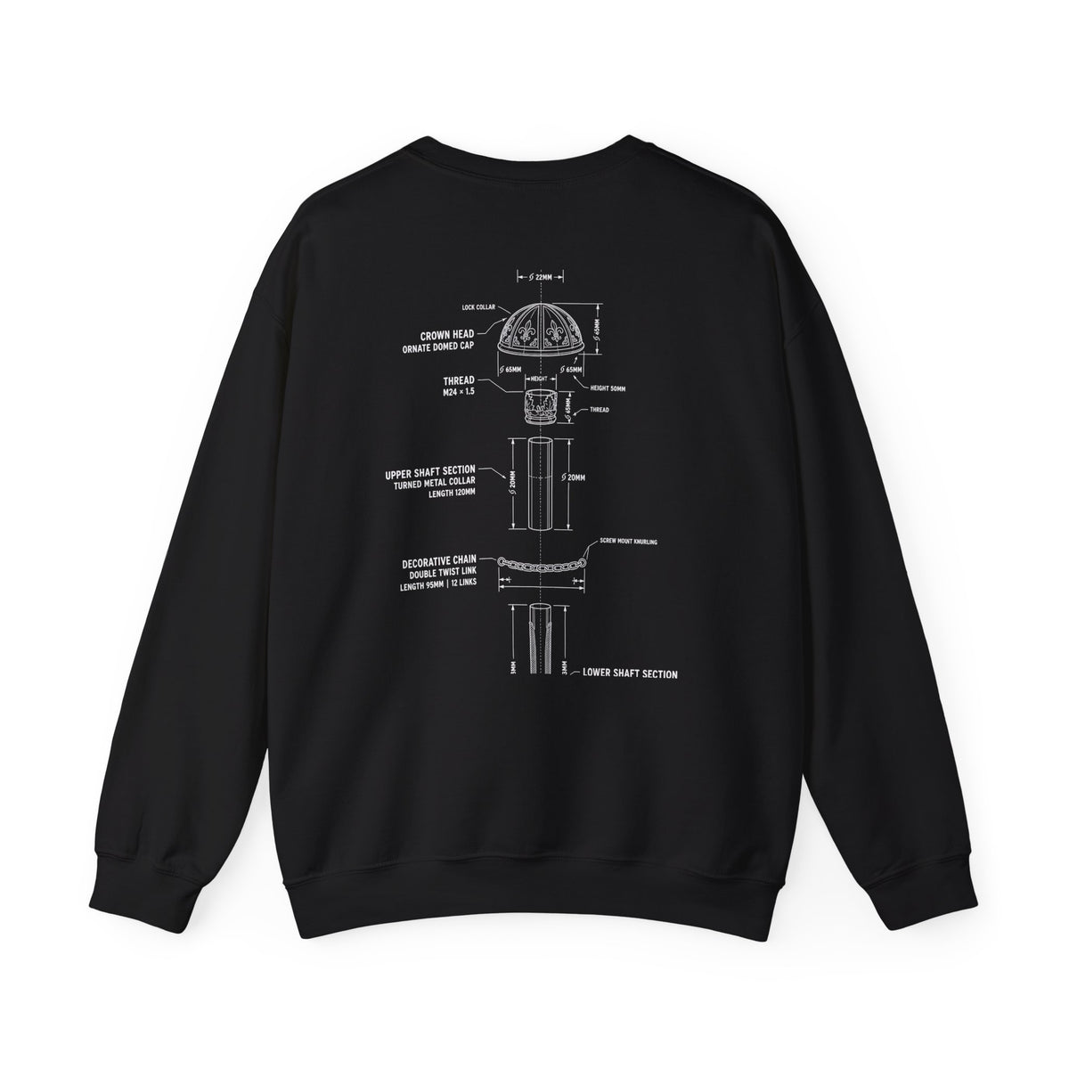 Bandhead Blueprint Drum Major Edition Heavyweight Crewneck