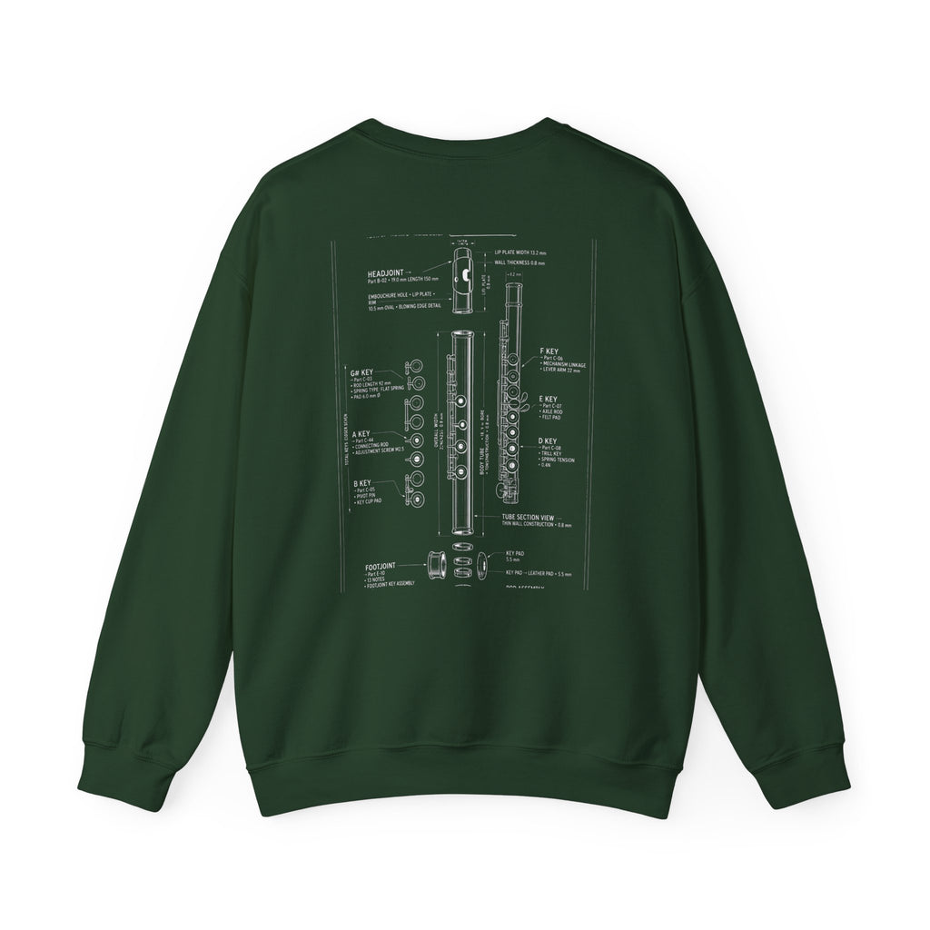 Bandhead Blueprint Flute Edition Heavyweight Crewneck