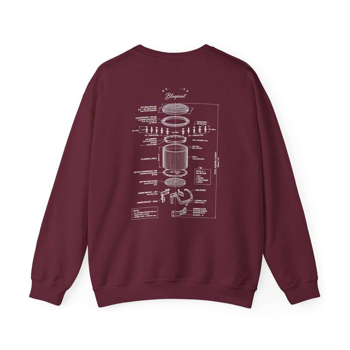 Bandhead Blueprint Tenor Edition Heavyweight Crewneck