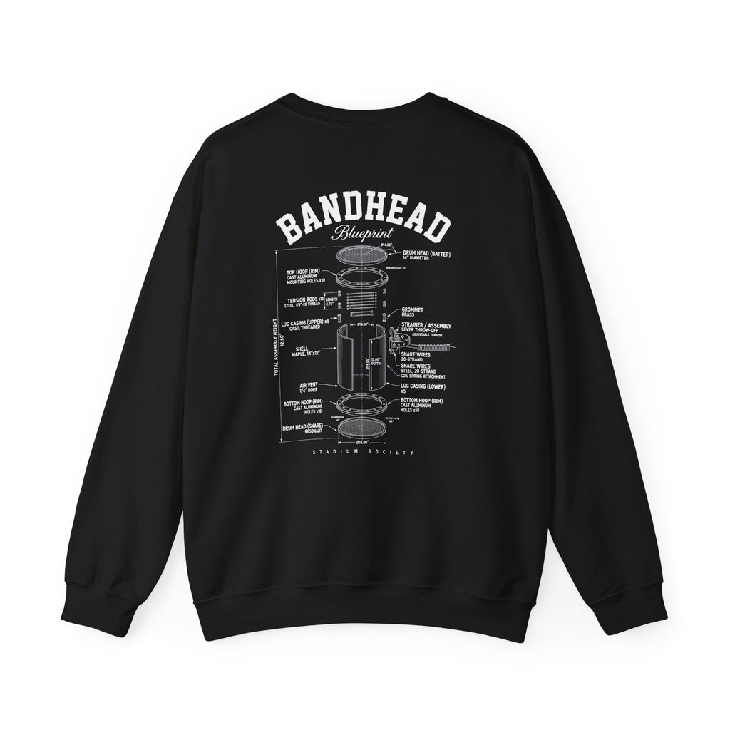 Bandhead Blueprint Snare Edition Heavyweight Crewneck