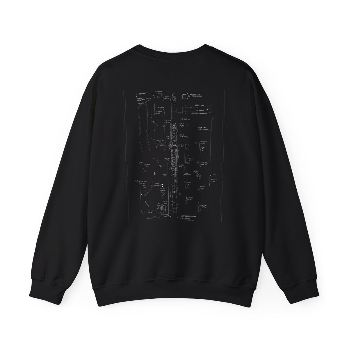 Bandhead Blueprint Clarinet Edition Heavyweight Crewneck
