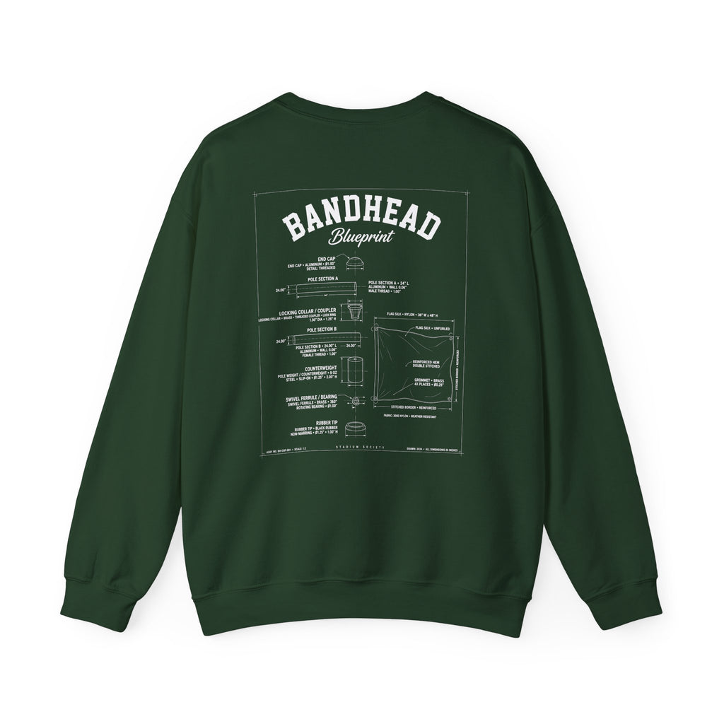 Bandhead Blueprint Color Guard Edition Heavyweight Crewneck