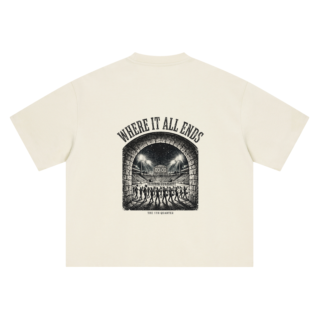 5th Quarter: Where It All Ends Heavyweight Tee — Vintage Bone — back