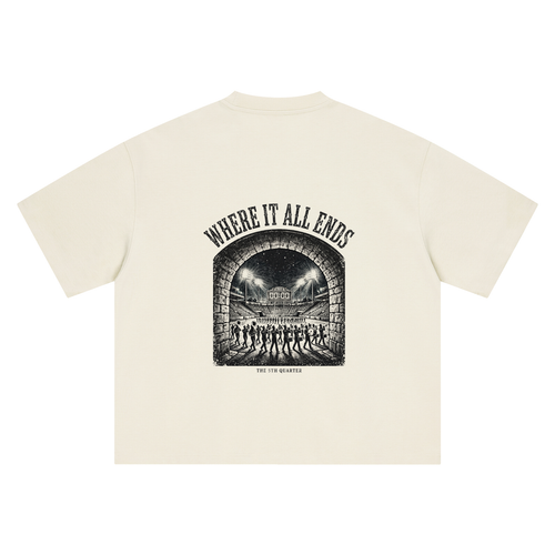 5th Quarter: Where It All Ends Heavyweight Tee — Vintage Bone — back