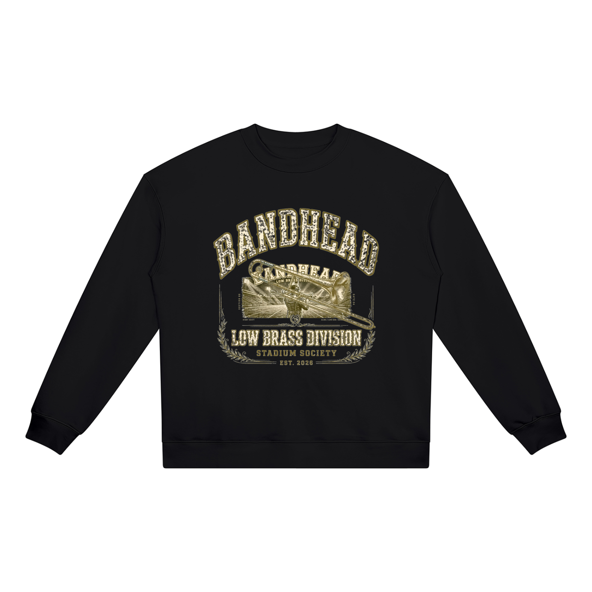 Bandhead Low Brass Division Heavyweight Crewneck — front