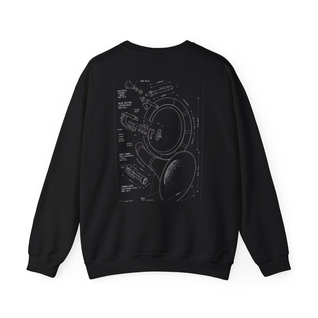 Bandhead Blueprint Sousaphone Edition Heavyweight Crewneck