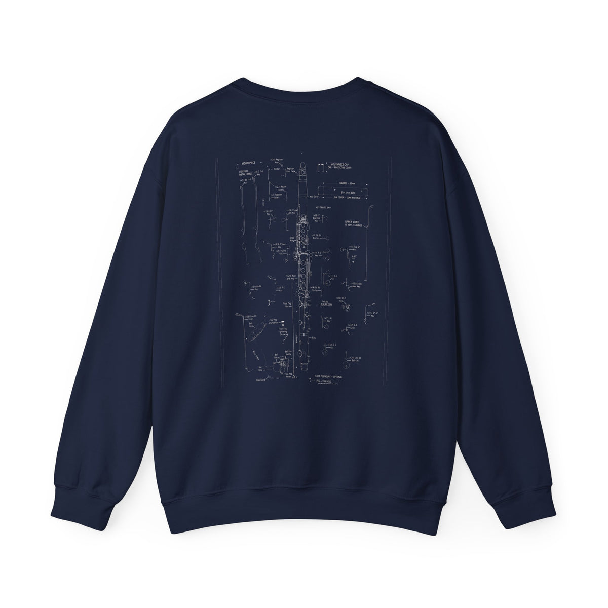Bandhead Blueprint Clarinet Edition Heavyweight Crewneck