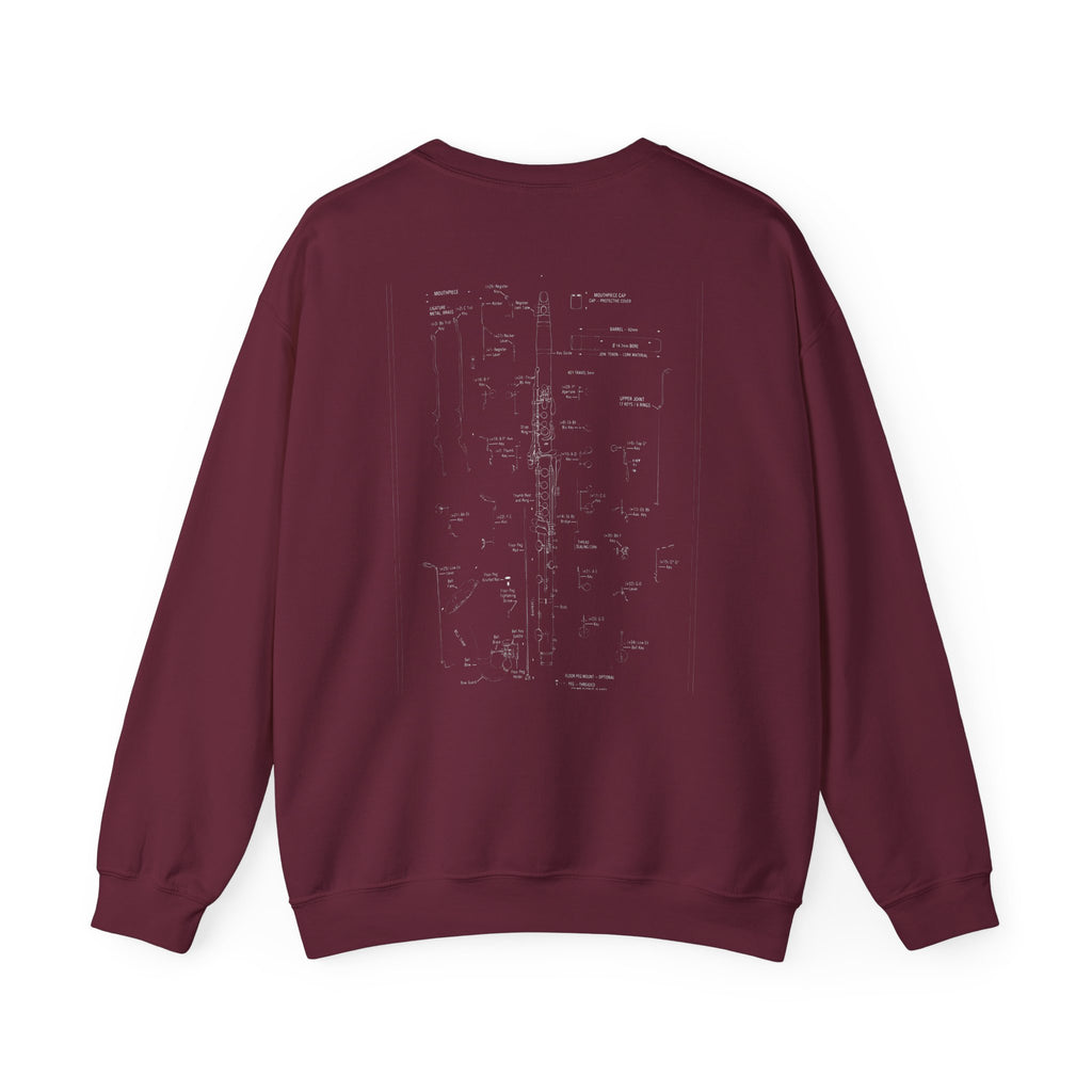 Bandhead Blueprint Clarinet Edition Heavyweight Crewneck
