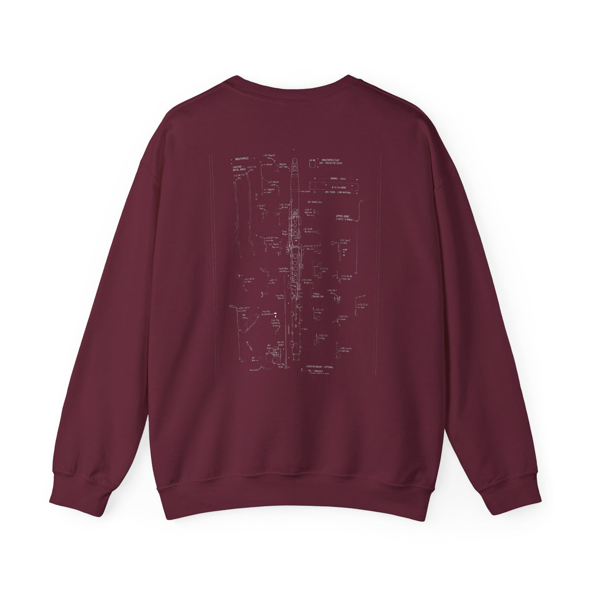 Bandhead Blueprint Clarinet Edition Heavyweight Crewneck