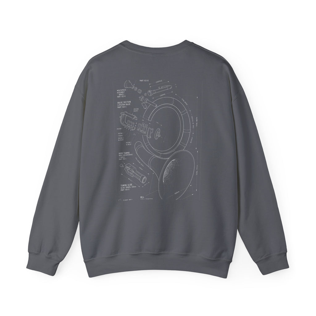 Bandhead Blueprint Sousaphone Edition Heavyweight Crewneck