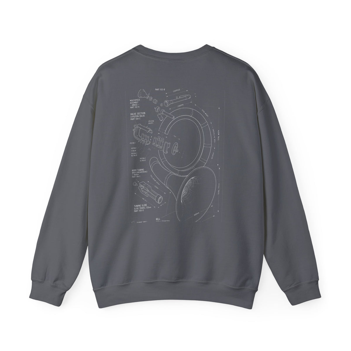 Bandhead Blueprint Sousaphone Edition Heavyweight Crewneck