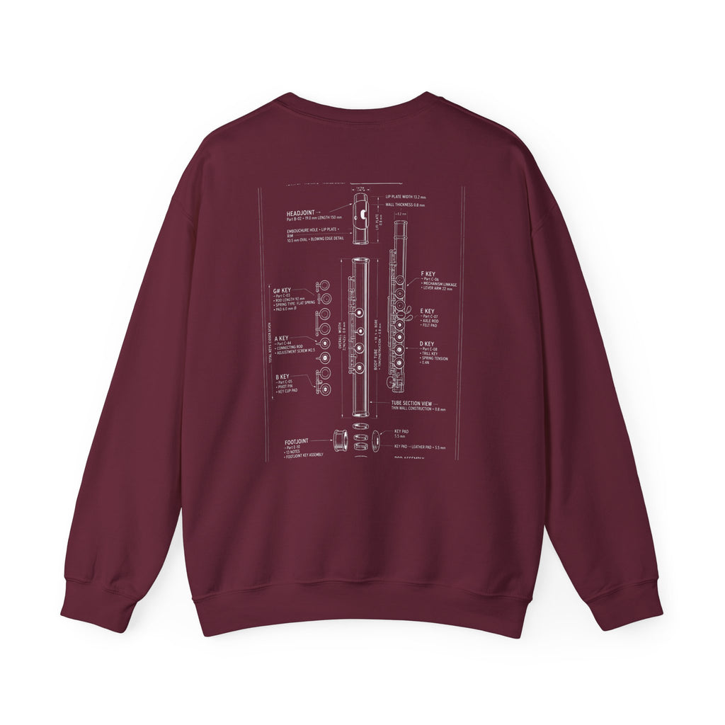 Bandhead Blueprint Flute Edition Heavyweight Crewneck