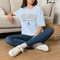 Stadium Society Collegiate Logo Tee — Classic Fit — light blue front