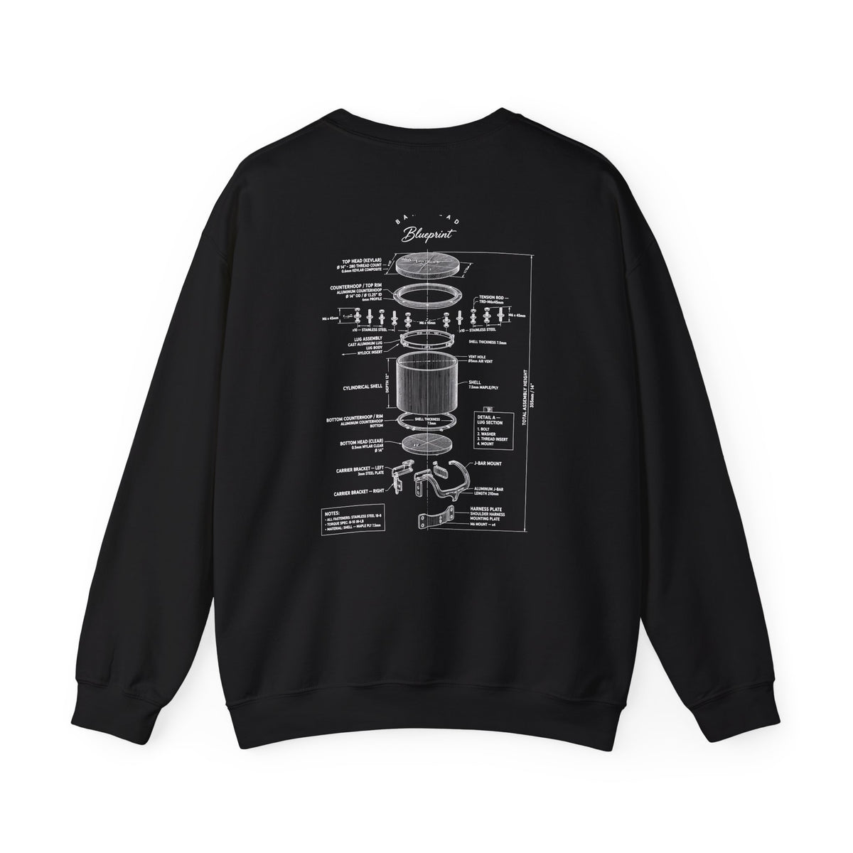 Bandhead Blueprint Tenor Edition Heavyweight Crewneck