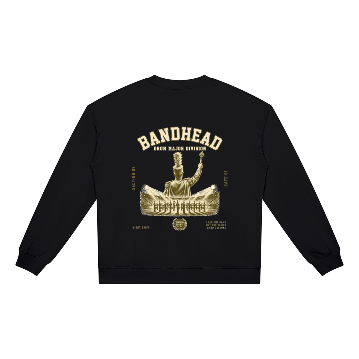 Bandhead Drum Major Division Heavyweight Crewneck — back