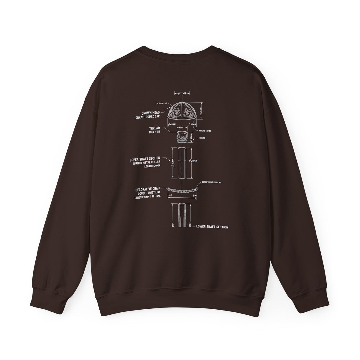 Bandhead Blueprint Drum Major Edition Heavyweight Crewneck