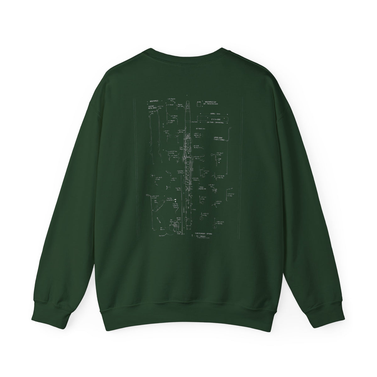Bandhead Blueprint Clarinet Edition Heavyweight Crewneck