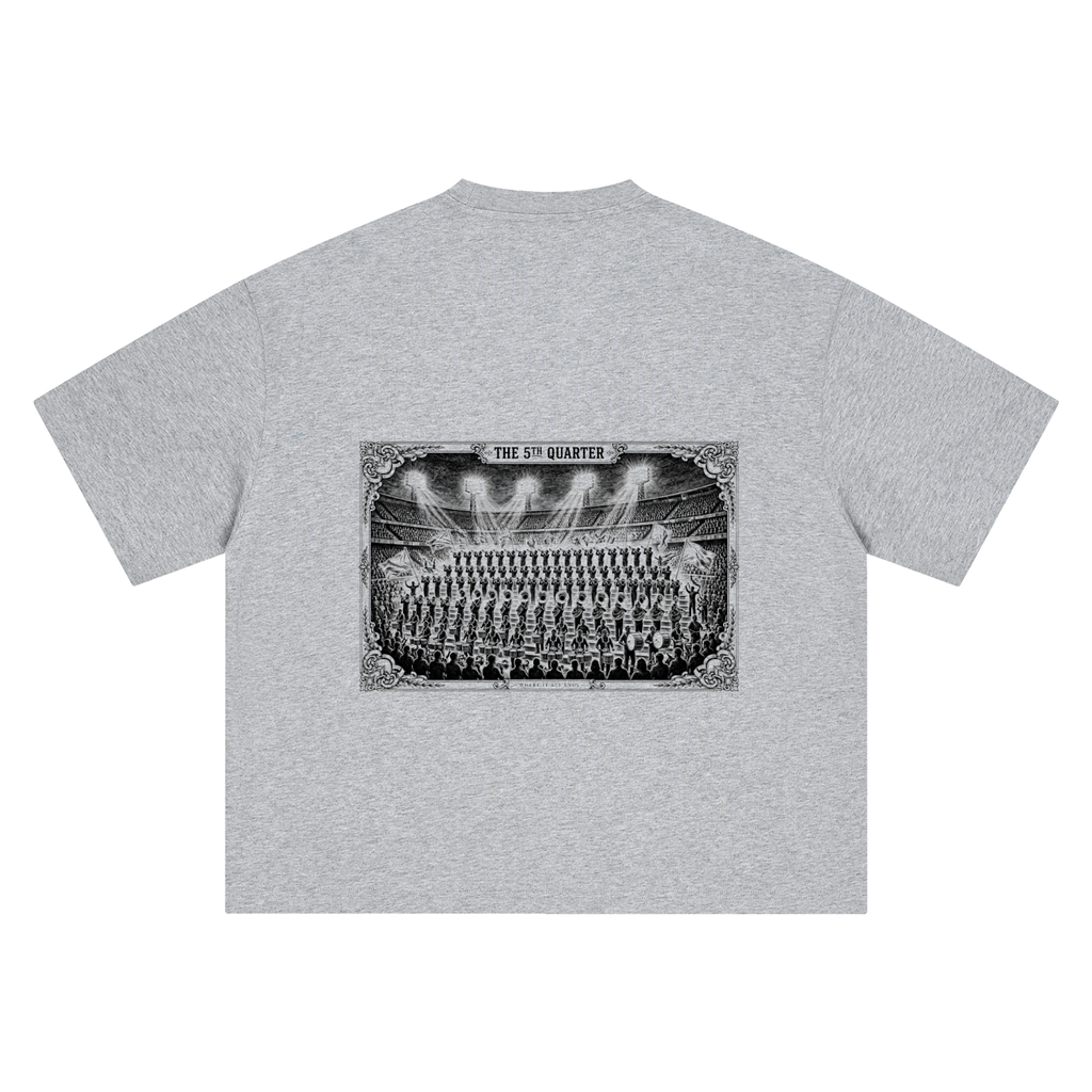 5th Quarter: Full Band in the Stands Heavyweight Tee — Gray — back