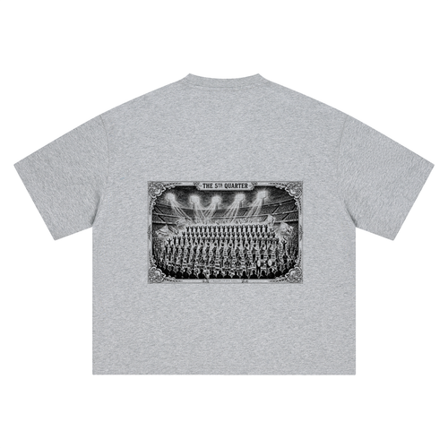 5th Quarter: Full Band in the Stands Heavyweight Tee — Gray — back
