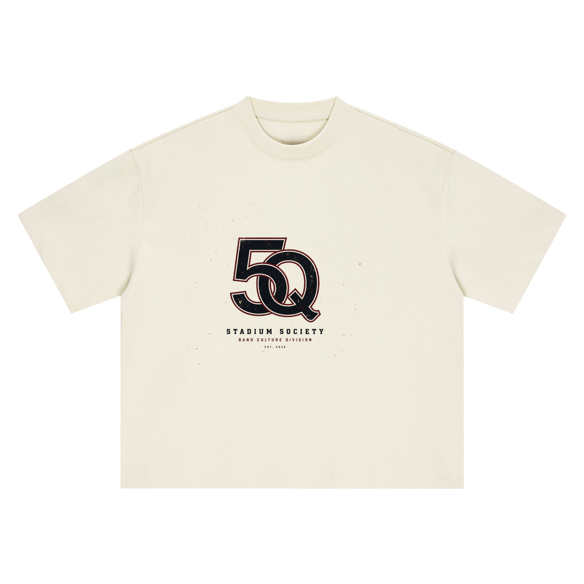 5th Quarter: Full Band in the Stands Heavyweight Tee — Vintage Bone — front