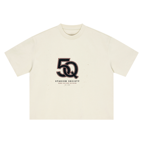 5th Quarter: Full Band in the Stands Heavyweight Tee — Vintage Bone — front