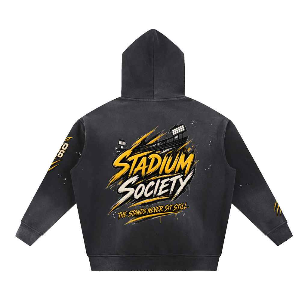 The Claw | 360 GSM Vintage Washed Hoodie | Stadium Society